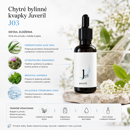 Chytré bylinné kvapky Juveril - J03