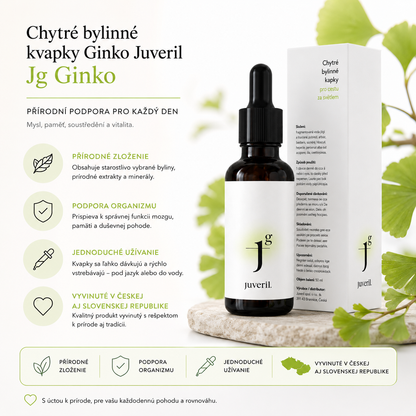 Chytré bylinné kvapky Ginko Juveril - Jg Ginko