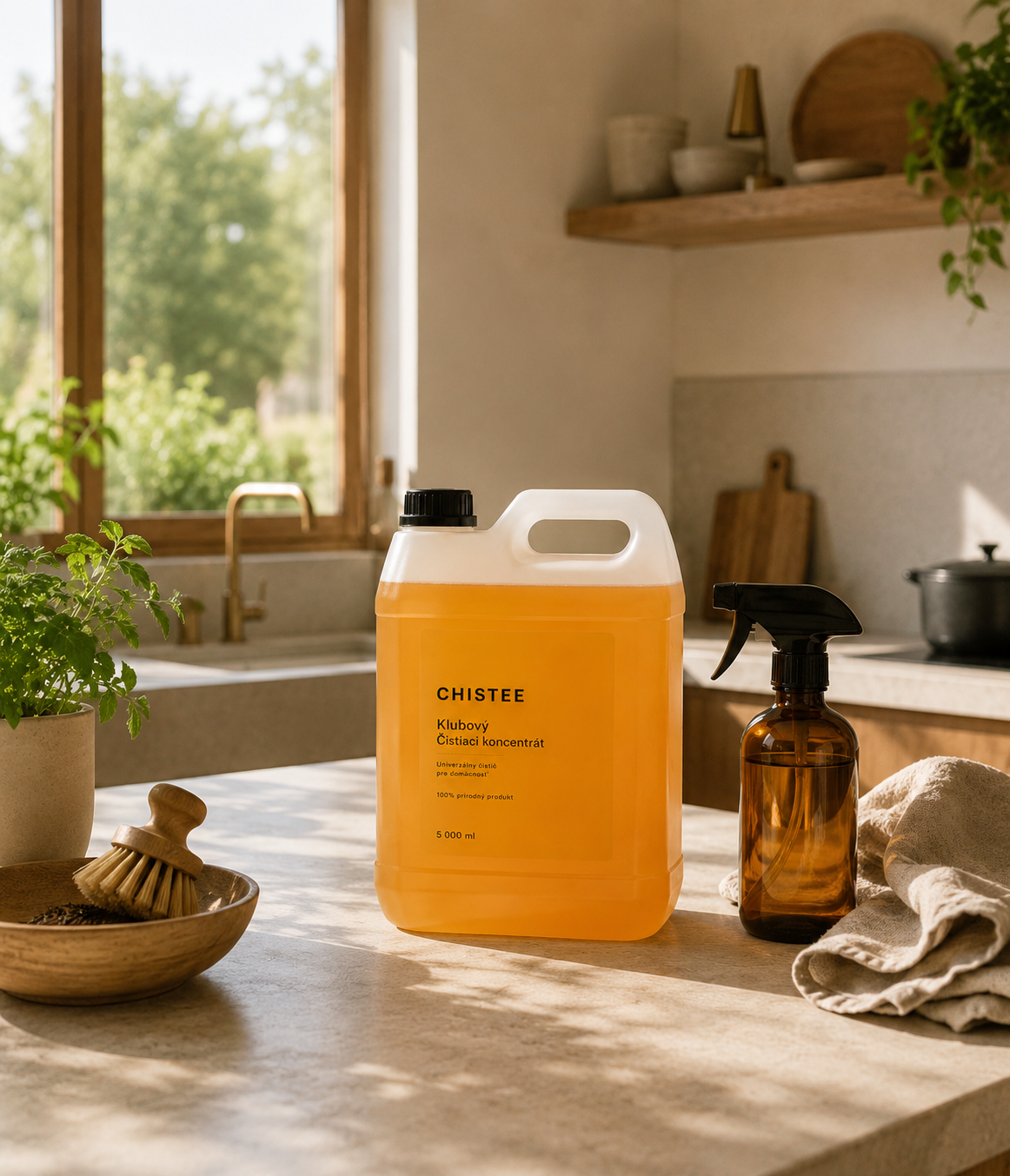 CHISTEE Klubový čistiaci koncentrát 500 ml v čistom domácom prostredí