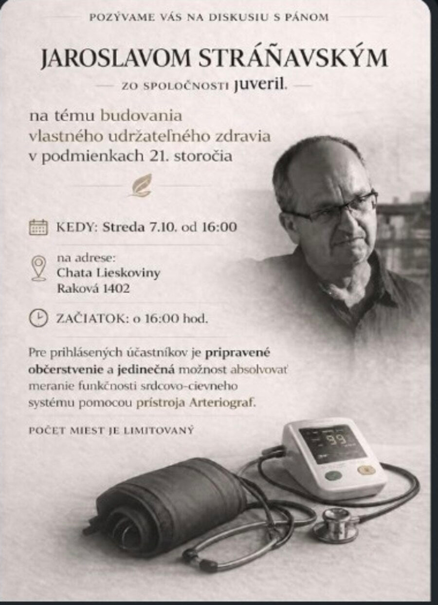 Pozvánka na stretnutie JUVERIL Klubu pri Čadci
